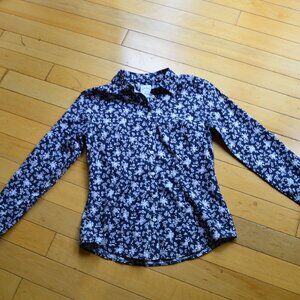 Brooks Brothers Floral Fitted Shirt Women Size 2
